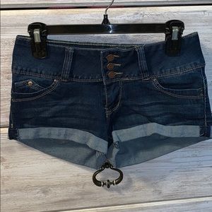 WANNA BETTA BUTT? YMI  high-waisted jean shorts